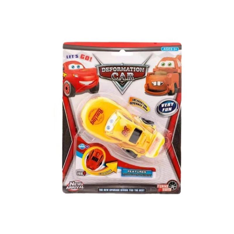 Disney Toy Story Cars Action Figure Transforming Car Lightning Mcqueen Children Racing Car Deformed Eggbirthday Christmas Gift