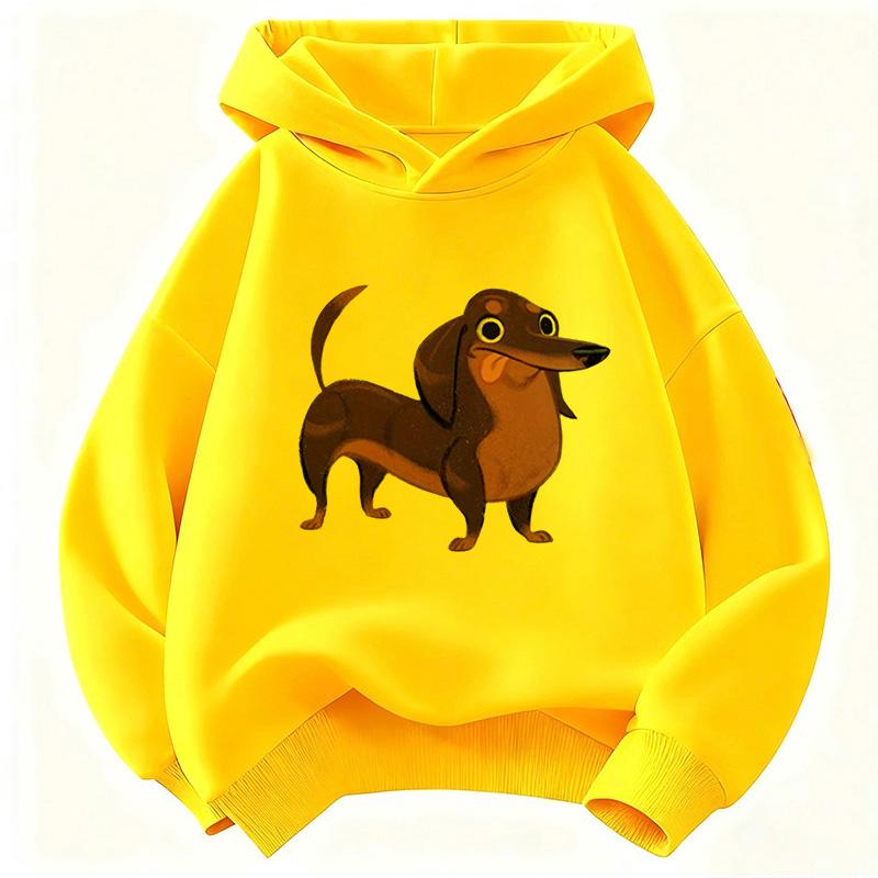 Dachshund Dog Funny Hoodie Kids Children's Sweatshirt Hoody for Boys Girls Casual Hoodies Y2k Clothes