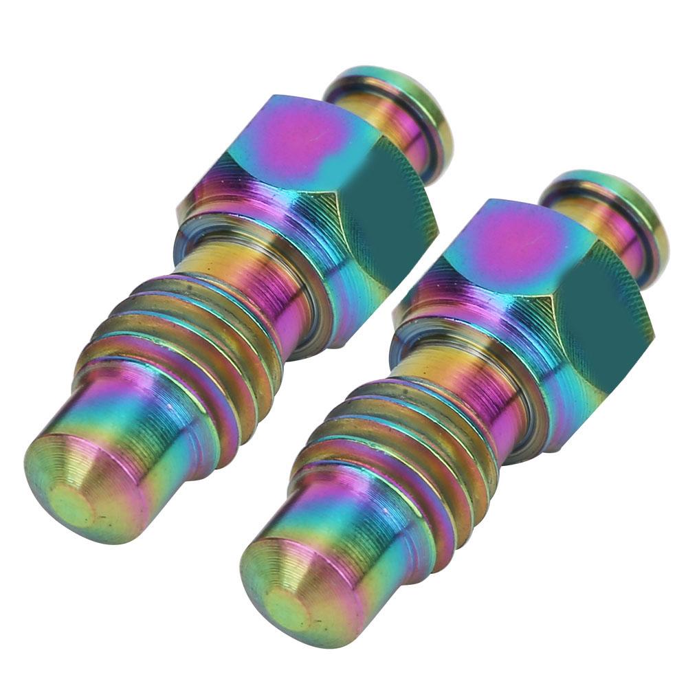 2 Pcs   Alloy Oil Disc Brake Bleed Nipple Exhaust Screws Set for Road   Accessories