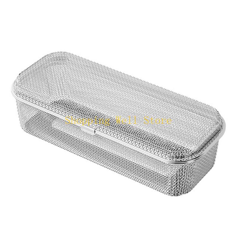 

KX4B Stainless Steel Mesh Utensil Holder Kitchen Drying Rack Spoon Basket