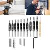 Self Centering Drill Bit set Includes Hex Key & Spare Bits Comprehensive Drill Bit Assortment for Cabinet & Door Hinges