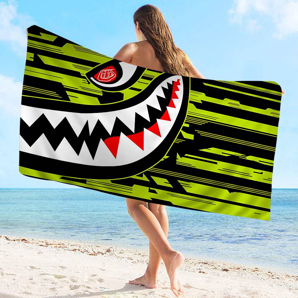 

T-Troy Lee D-Designs Microfiber Blanket Quick Drying Beach Towels Oversized Printing Super Absorbent Pool Towel Blanket W40*H60(CM)