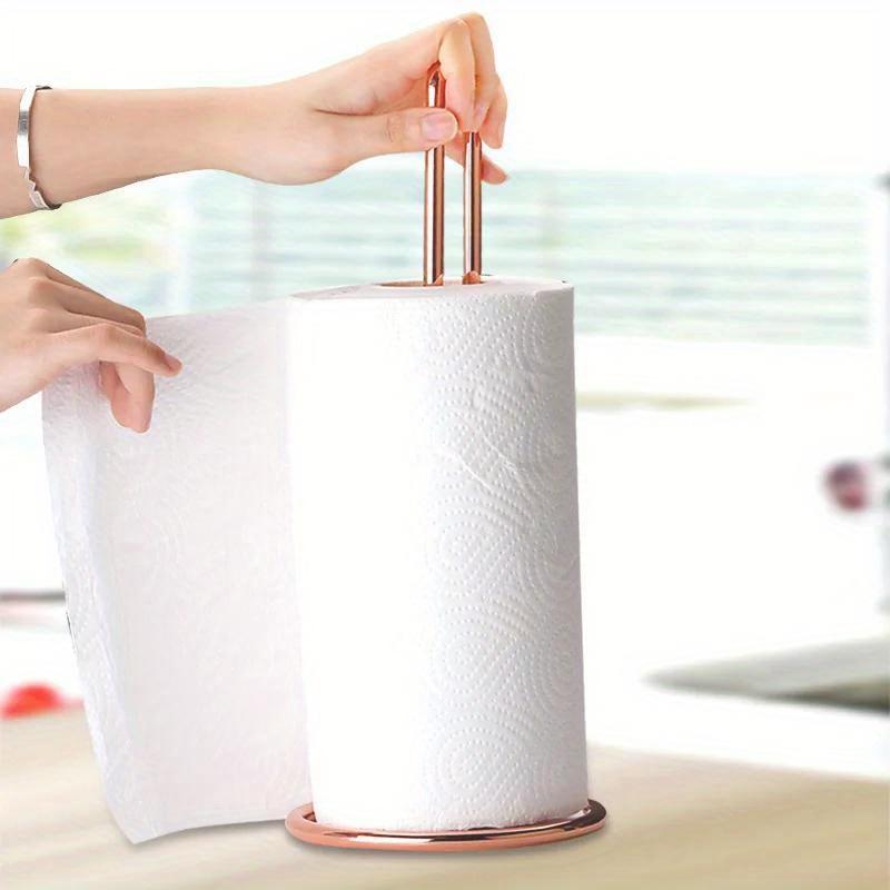 Kitchen Roll Paper Towel Holder Bathroom Tissue Stand Dining Table Vertical Napkins Rack Kitchen Storage Shelf