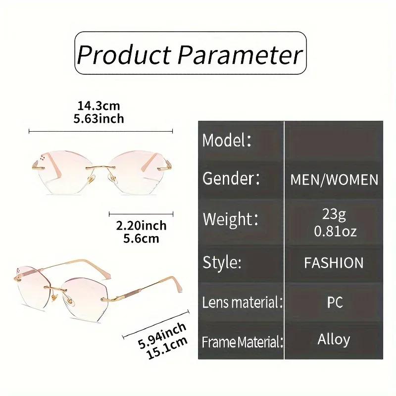 Women Stylish Butterfly Reading Glasses Men Ladies Fashion Anti-blue Light Presbyopia Vintage Rimless Far Sight Eyeglasses