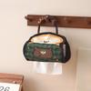 Modern Minimalist Bear Pattern Linen Paper Towel Dispenser For Home Bathroom And Car Decor