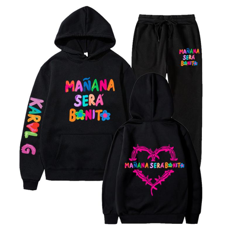 2023 New Karol G Manana Sera Bonito Singer Men/Women Fashionable Tracksuit Costume Men Women Clothing Anime New Hoodie