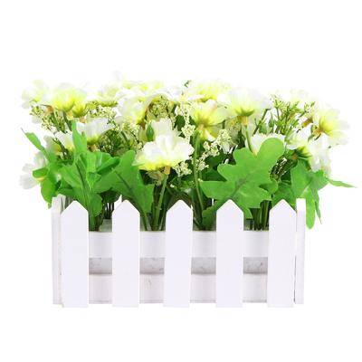 Artificial White Daisy Simulation Flower Realistic Lifelike Home Office Wedding Decoration Photography Props Fence Flower