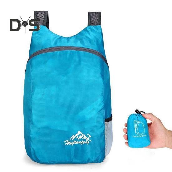 Outdoor Backpack Waterproof Foldable Lightweight Breathable Shoulder Strap Large Capacity Hiking Camping Trips Storage Bag