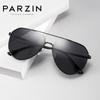 PARZIN Polarisierte Herren Sonnenbrille Aviator Metalllegierungsrahmen Sonnenbrille Herrenbrille zum Autofahren 8204