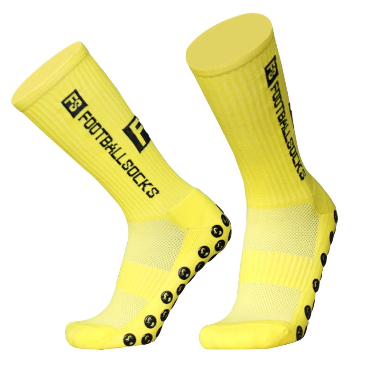 

Silicone Anti-Slip Mid-Calf Football Socks with Cushioning - Autumn/Winter Sports Training Socks One Size красный