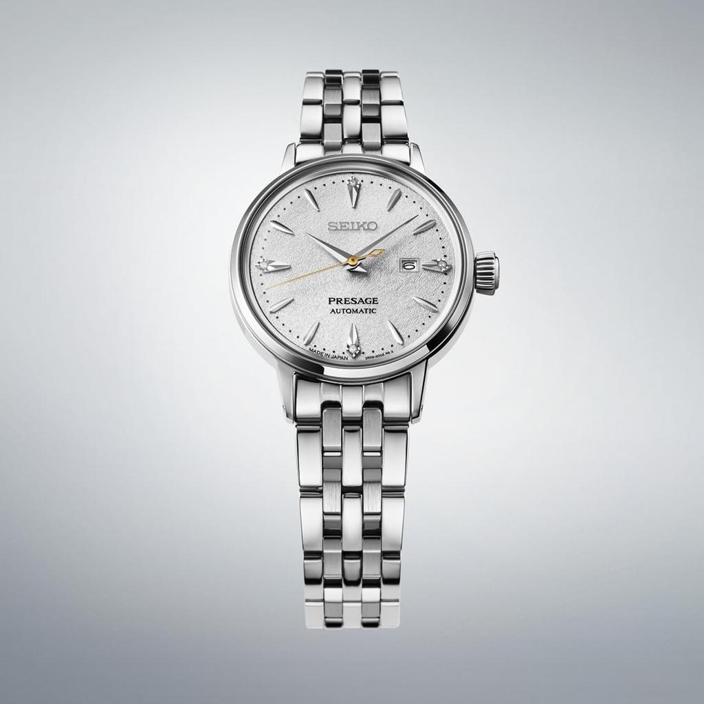 Seiko Presage Cocktail Time 30mm SRRW005 Women's Watch, Silver,