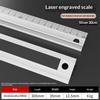 Aluminum Alloy Protective Ruler Anti Slip Design Cut Resistant Edge No Ink Bleed For School Office Drawing Crafting Measuring