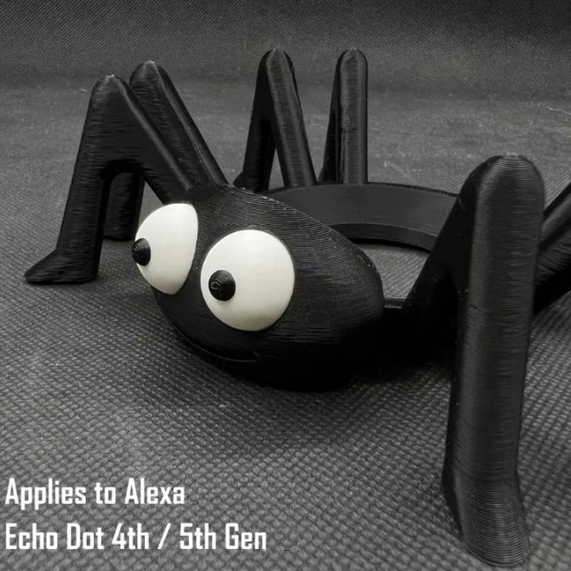 3D Printing Sturdy And Durable Spider Shaped Stand For Alexa Echo Dot 4Th / 5Th Gen Holder Halloween Spider Shape Holder