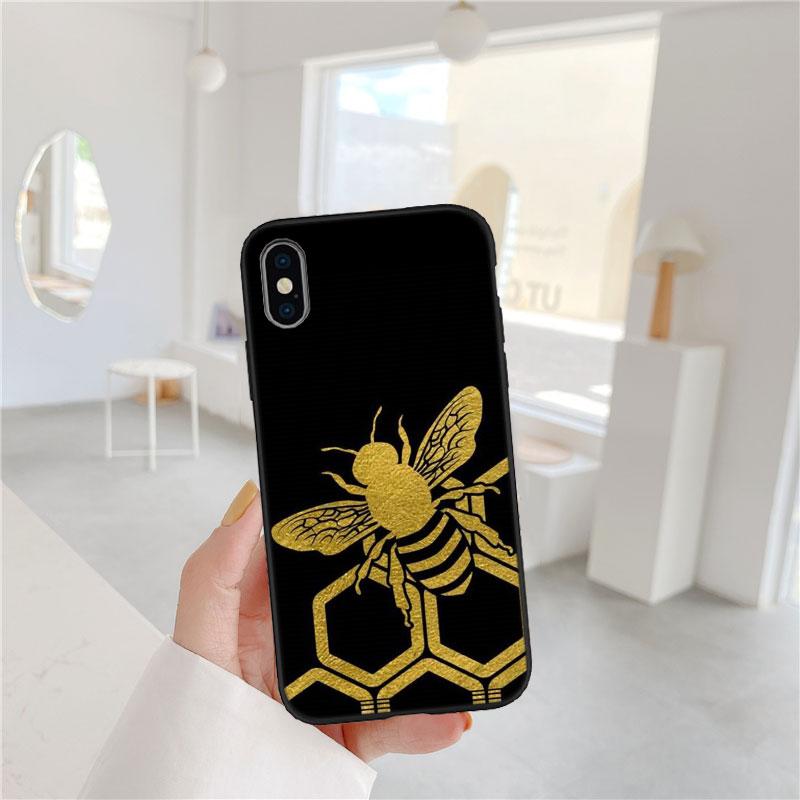 PP6 Art Bees Cartoon Soft Shell Phone Case for Samsung Galaxy Note 10 20 S23 S24 S25 Ultra FE Plus Edge Lite A02S A35 A07 A17