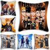 Comic Anime h-Haikyuus Kissenbezüge Cartoon Sofa Dekoratives Zuhause Zweiseitiger Druck Kurzer Plüsch Niedlicher Kissenbezug