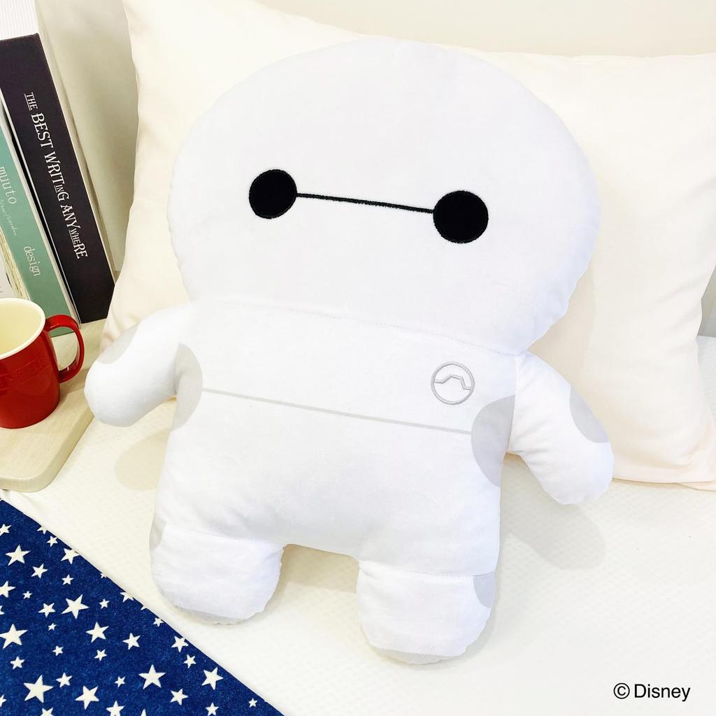 MORIPiLO Disney Baymax Hugging Pillow Microfiber Plush Nap Disney by Morishita Pillows (Flat Pillow) - Skin-friendly Fabric, Toy, Pillow, White,