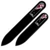 Set of 2 Czech Glass Nail Files with Crystals B-MS