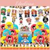 Piratenthemen-Geburtstagsparty-Set mit Luffy-Cartoon-Kuchenaufsatz und Spiralballons