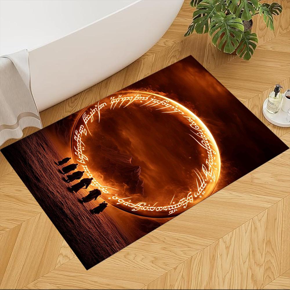 Lord Rings Area Rug Design for Entryway Study room Foyer Bedrooms Anti-slip Rug Office home decor Perfect Gift for Friends & Family