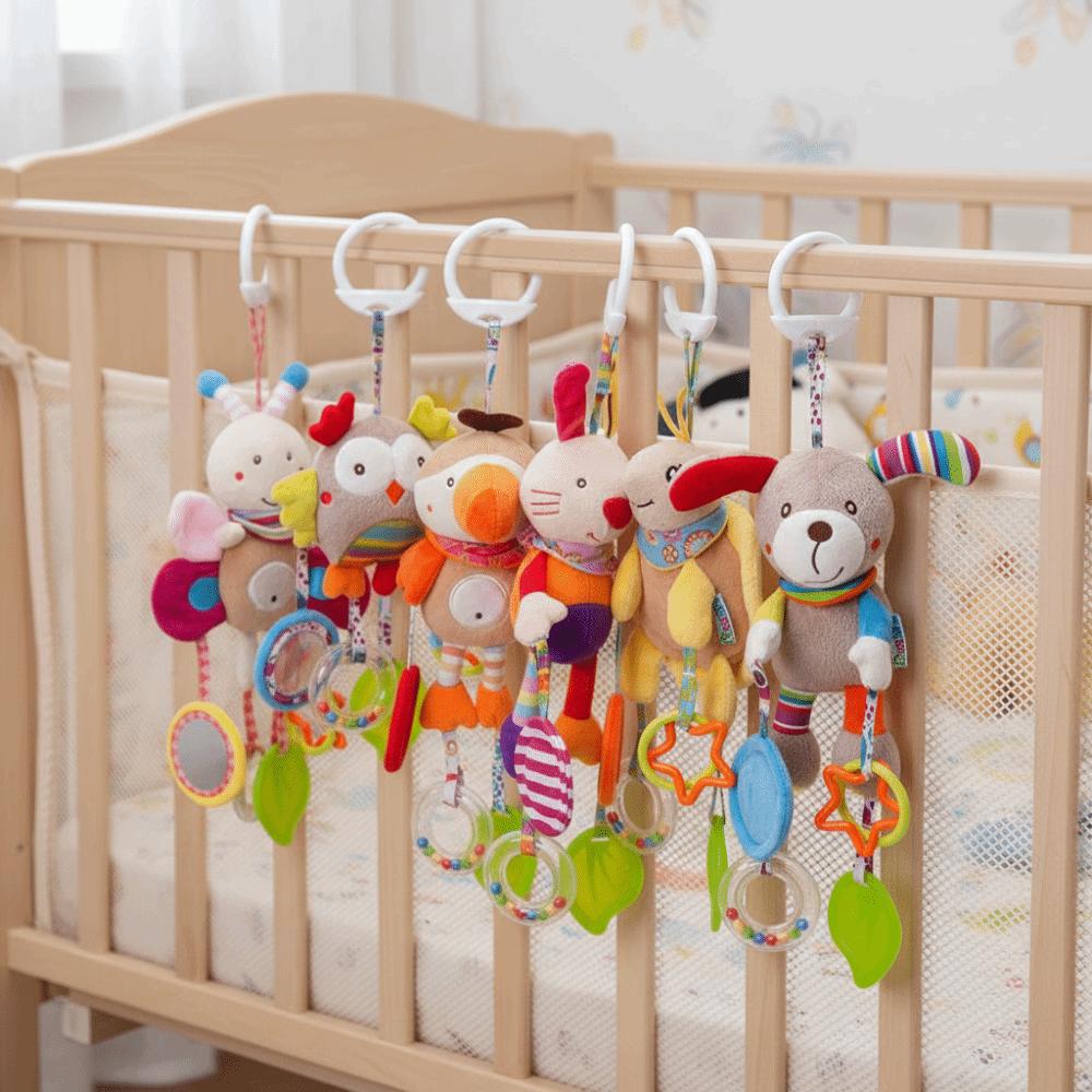 Cute Design Baby Rattle Toys Bell Toys Infant Crib Pendant Soft Stroller Hanging Toys  Newborn