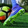35-45Chaussures de football unisexes pour jeunes, grande taille, semelle souple en caoutchouc, clous longs, chaussures de football professionnelles pour entraînement sur pelouse artificielle