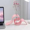 Creative Plant Display 3D Printed Dried Flower Stand, Curved Ribbon Vase, Decorative Holder, Bedroom Container Artificial Rack for Living Room