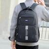 Large Capacity Student School Bag Solid Color Travel Knapsack  High School Student
