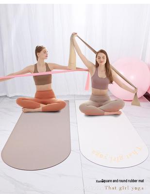 Professional Non-slip Natural Rubber Yoga Mat with PU Surface – Customizable for Yoga Studios, Women, and Home Fitness
