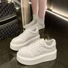 Casual shoes board shoes women's niche spring original platform white shoes versatile new height-increasing muffin shoes stars