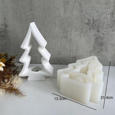 Christmas Tree Silicone Molds Epoxy Resin Mold DIY Candle Holder Molds Table Ornament Making Tool for Making Crafts