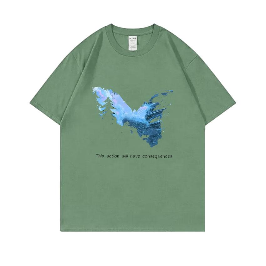 

Game Life Is Strange Butterfly Tshirt Unisex Women Casual Retro Player Clothes Oversized Streetwear Unisex Fashion Vintage Tshirt 4XL