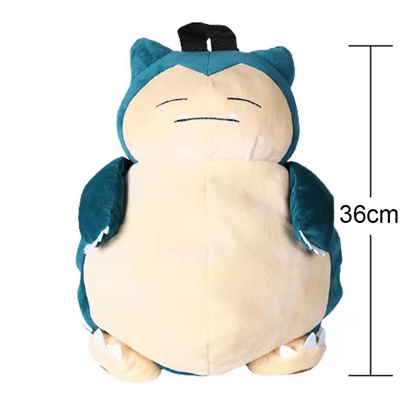 Kawaii Pokemon Plush Toy Pikachu Backpack Bag Mimikyu Eevee Mew Gengar Snorlax Bag Schoolbag Birthday Present Kids Children Gift