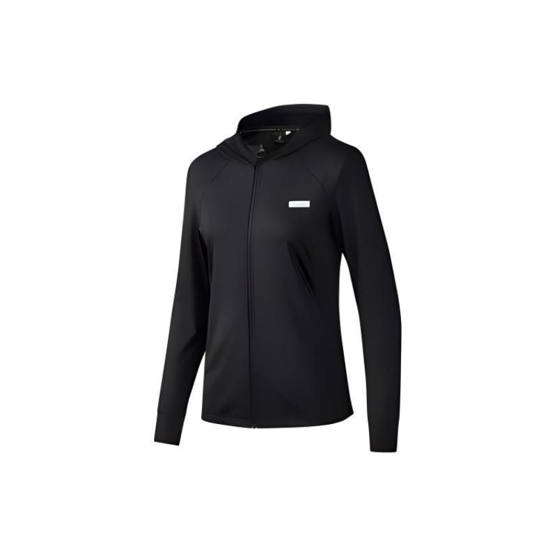 Skechers Comfortable Elastic Hooded Jacket Women jackets Carbon-Black P224W077-0018 M