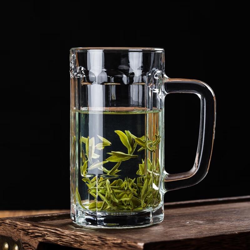 WQ Heat-Resistant Glass Drinking Cup with Custom Logo Option 465ml
