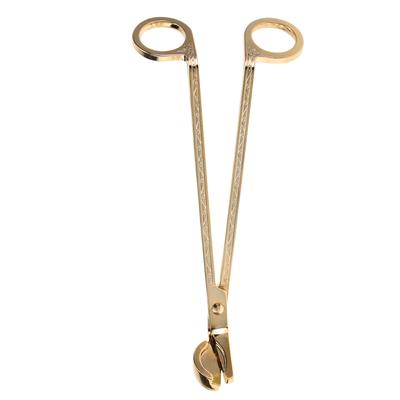 Semicircular Plating Stainless Steel Candle Heart Clip Wick Trimmer Scissors Tool(gold)