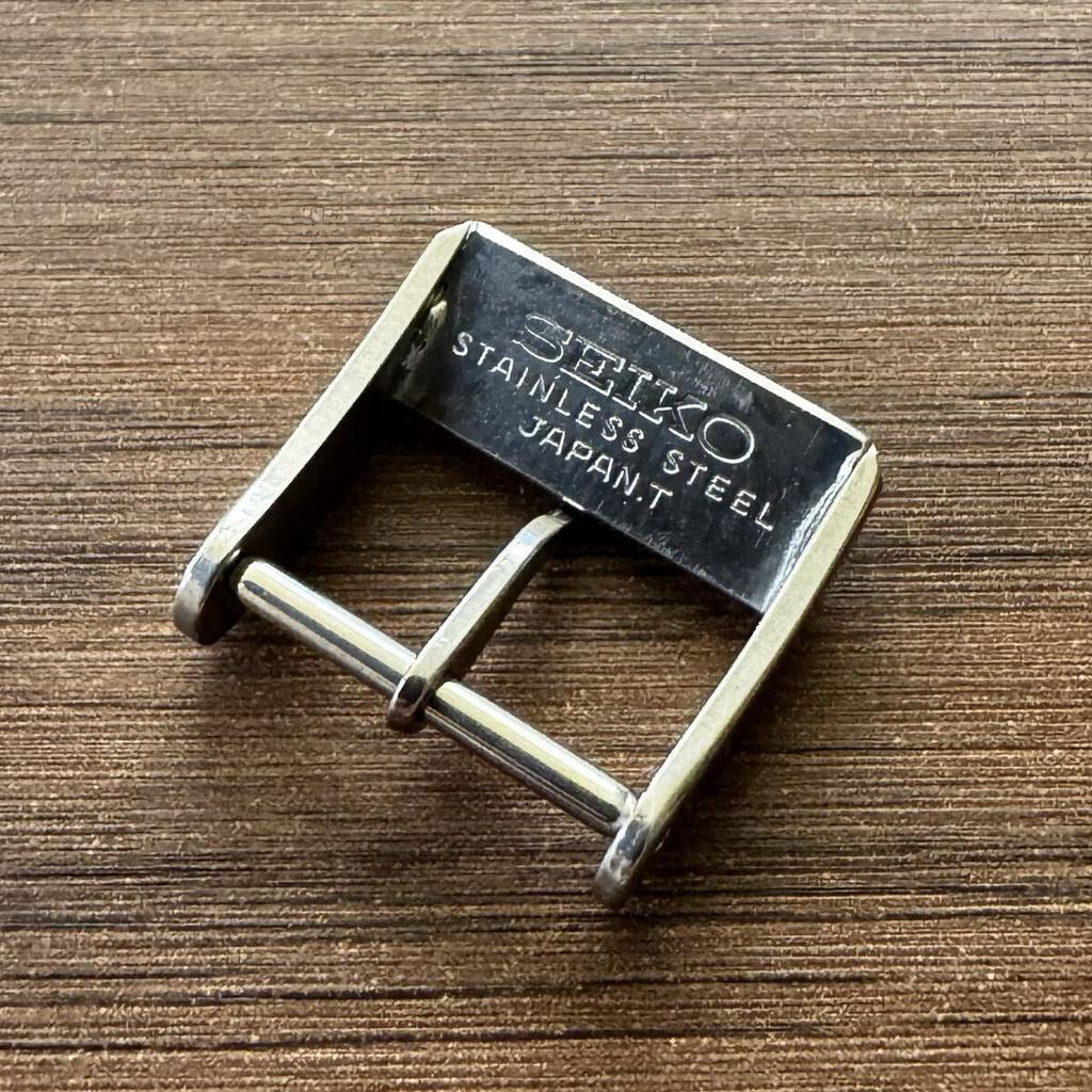 SEIKO Watch Buckle, Silver, 15mm, Genuine, Vintage.