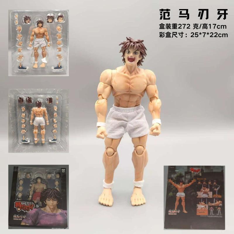 New 3 Styles  1/12 Son Of Ogre Baki Hanma Baki Venue Exclusive Version Action Figures Room Decor Doll Boy Toy Gift Collectible