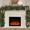 1.8m Red Berry Christmas Garland Thickened Xmas Decoration Vine for Home Party Holiday Decor