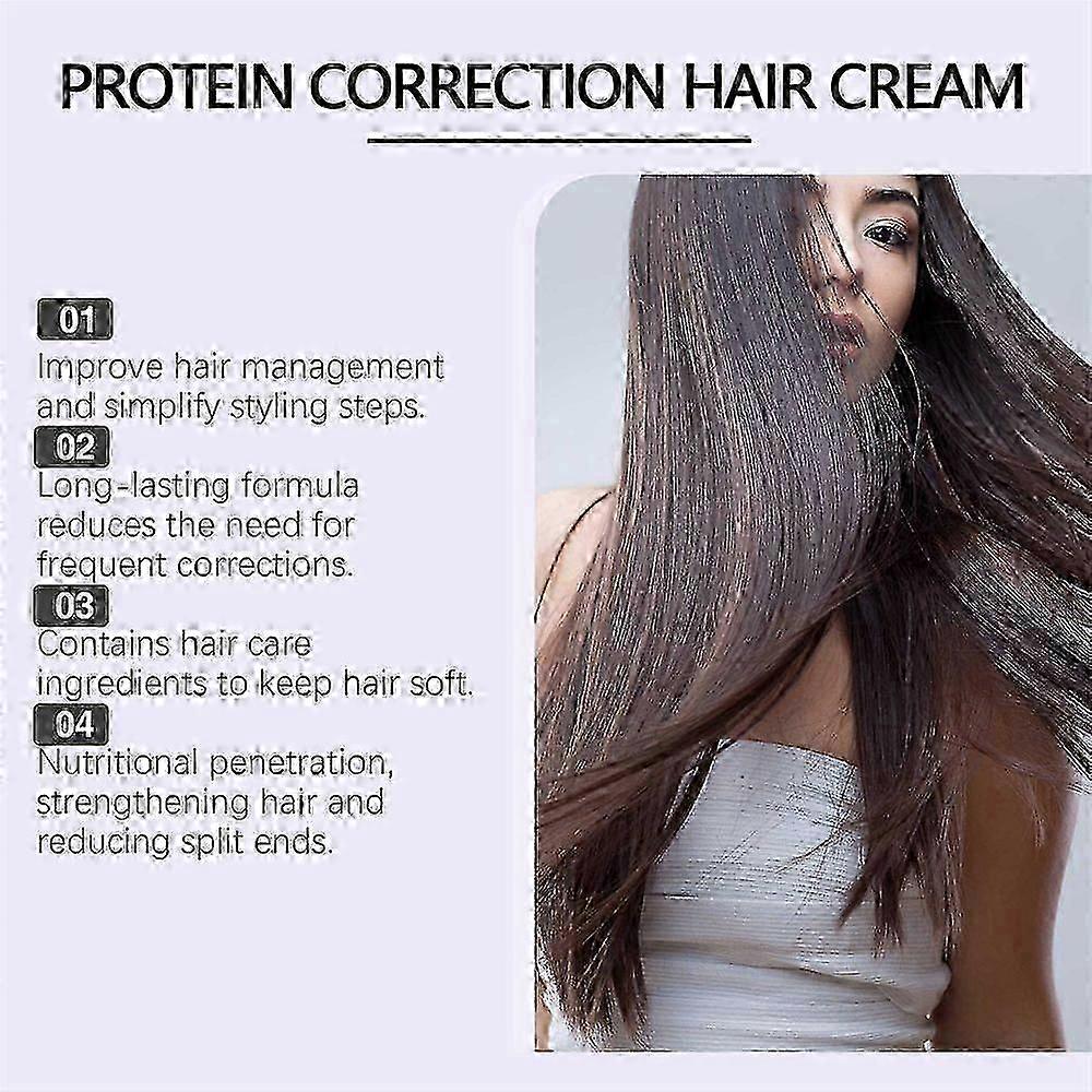 Lumino Liss Smoothing & Straightening Cream, Protein Repairing Hair Cream, Nourishing Protein Coconut Oil Smoothing & Straightening Cream
