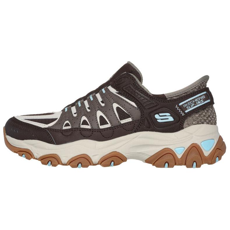 Skechers Серия DLites Удобные Низкие Кроссовки для Бега Женские кроссовки Коричневый 180173-DKTP 36