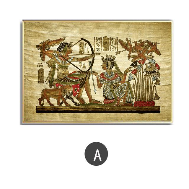 

Украшение для дома Ретро Декор Плакат Винтаж Древнеегипетская Картина на холсте На Стене Картина для Домашнего Дизайна Без Рамки 21*30cm No Frame