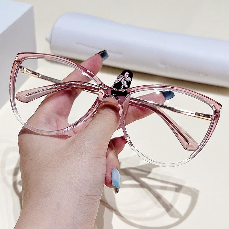 Ultralight TR90 Metal Square Reading Glasses Anti Blue Light For Women Men Prebyopia Eyewear Sight Plus Lenses