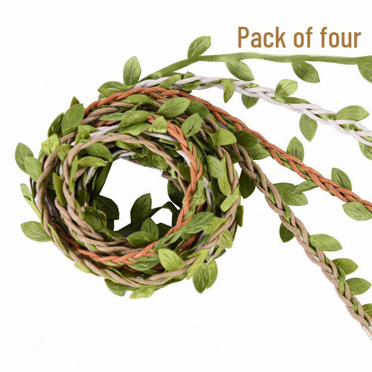 DIY Natural Leaf Vine Ribbon for Crafts and Decorations.
