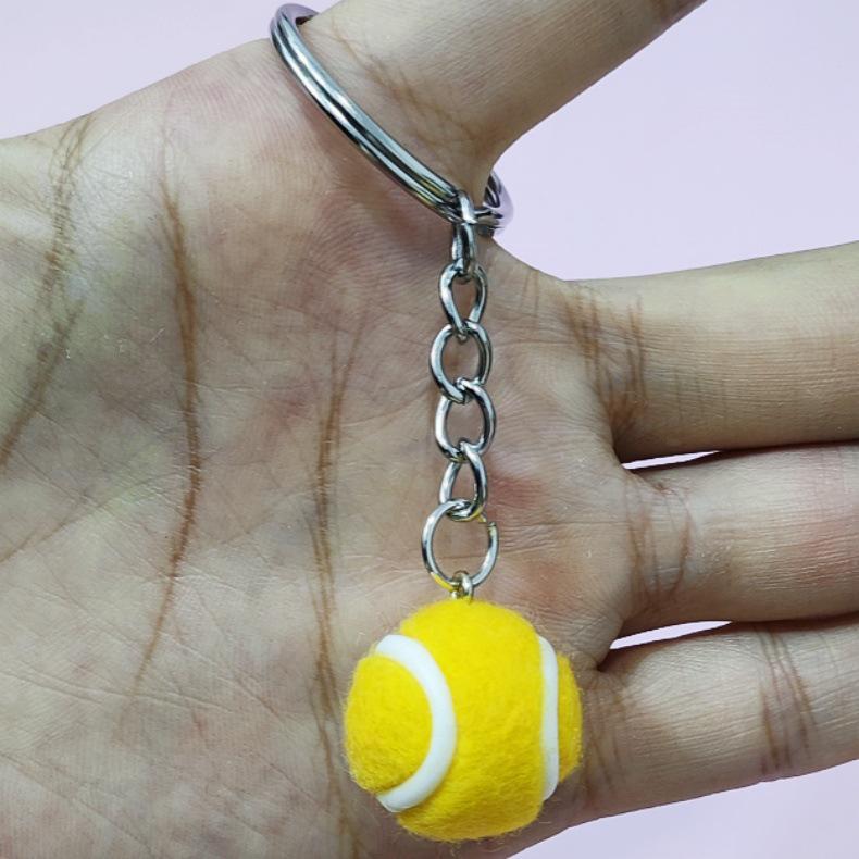 3.8cm Tennis Keychain Charms: Sports Gifts & Accessories