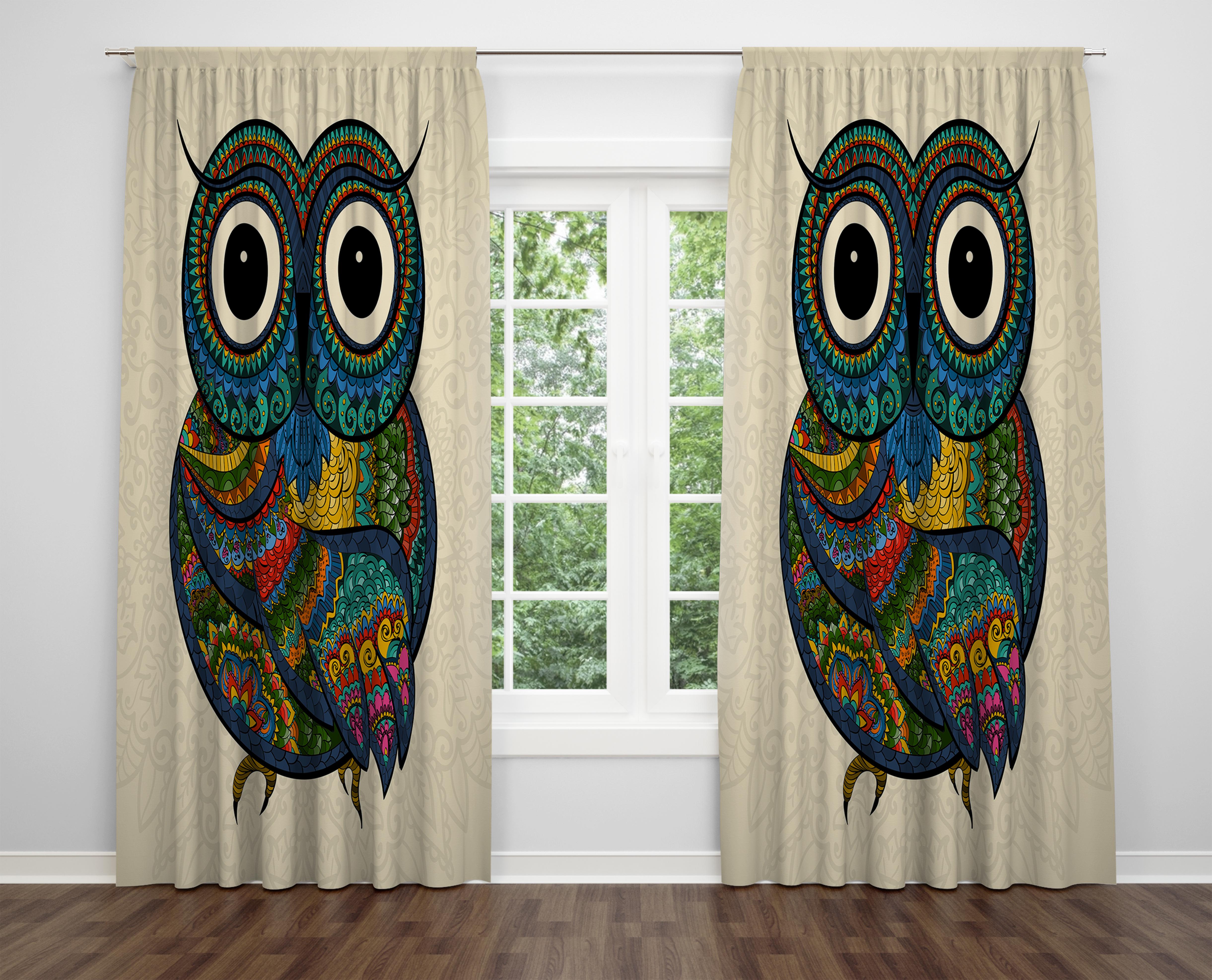 

Декоративний дизайн, високоякісна бавовняна тканина, ви можете вибрати одну або подвійну фіранку з крила 1 piece різнокольоровий