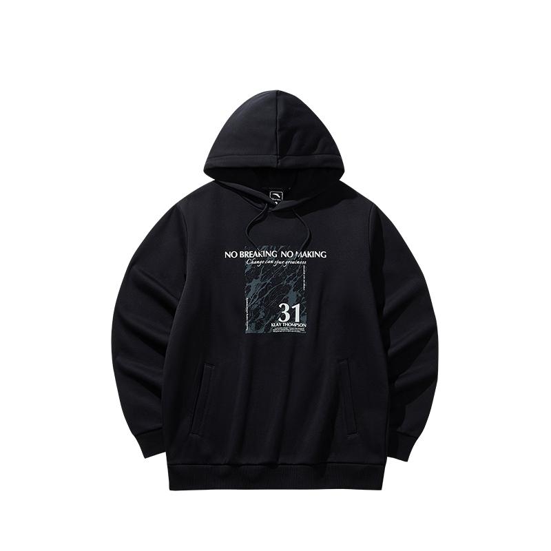 Anta Kyrie Irving Series Hooded Knitted Sweatshirt Black Unisex 152541701N-2 L