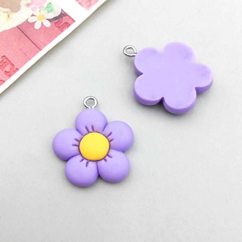 

Resin Simulation Cute DIY Cartoon Flower Kids Jewelry Hair Tie