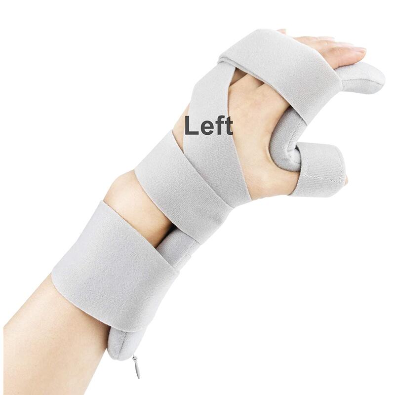 

1Pcs Resting Hand Splint Night Immobilizer Wrist Finger Brace Thumb Stabilizer Wrap For Carpal Tunnel Pain Sprains Fractures Free size