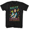 Saved by the Bell Kelly Triangles Black T-Shirt Mens Womens Tees Top