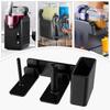 Cup Holder Lid Dispenser Paper Coffee Cup Lid And Straw Holder Rack Stand Drinkware Counter Storage For Slush Machine